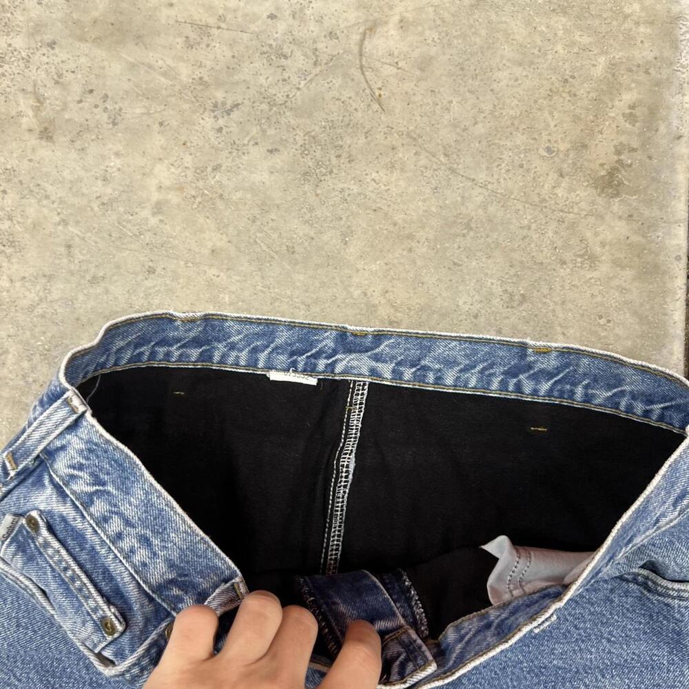 vintage carhartt faded blue relaxed baggy fit jeans size 38 x 30 - Picture 3 of 4